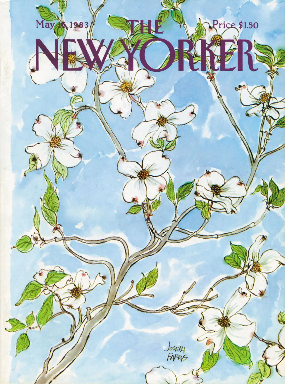 Обложка The New Yorker, 16 мая 1983, художник Джозеф Фаррис