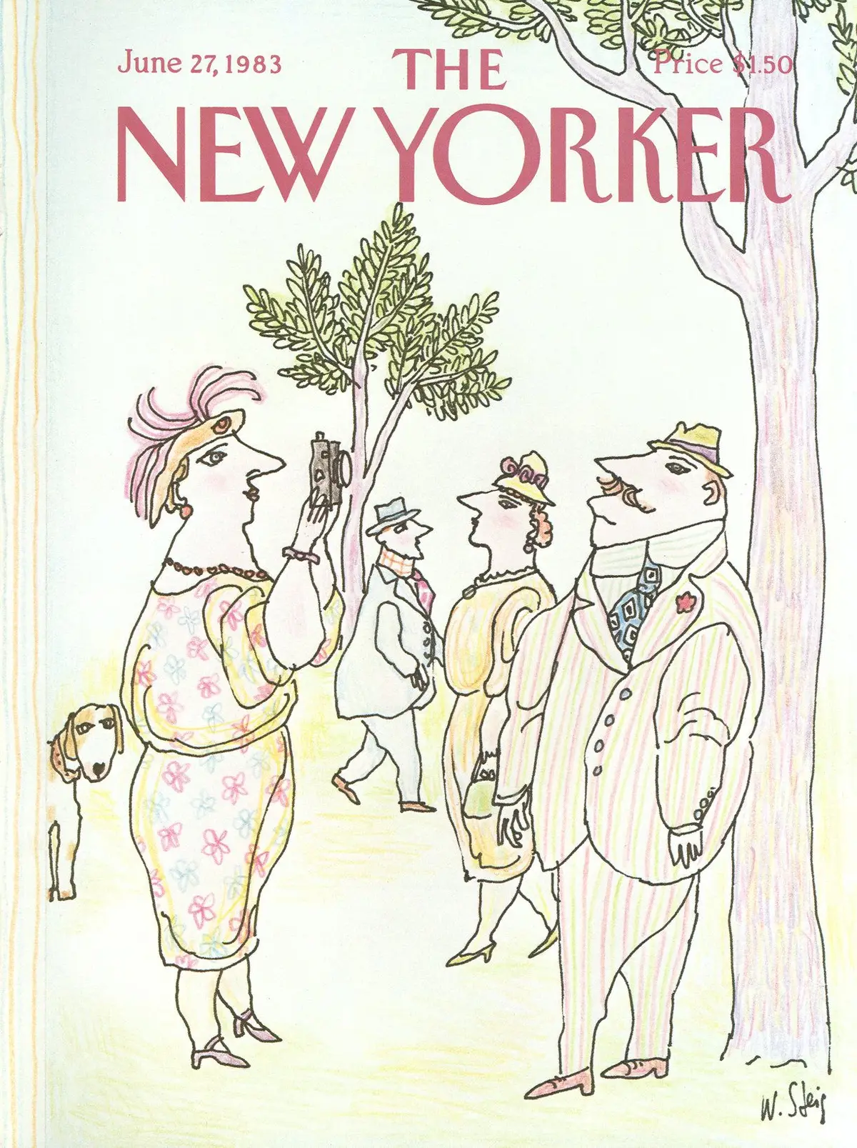 Обложка The New Yorker, 27 июня 1983, художник Уильям Стейг
