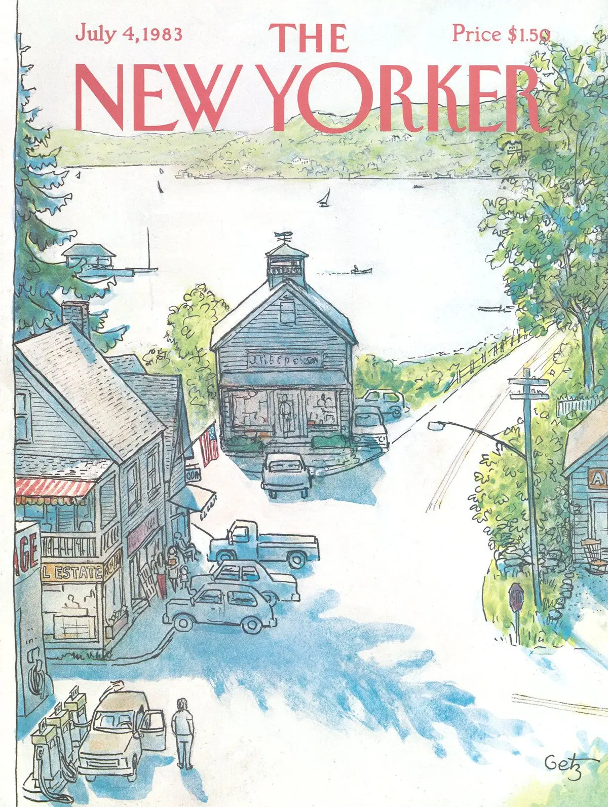 Обложка The New Yorker, 4 июля 1983, художник Артур Гетц
