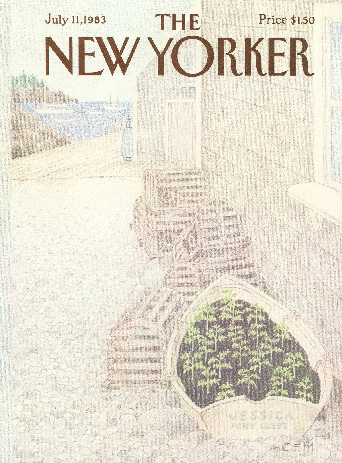 Обложка The New Yorker, 11 июля 1983, художник Чарльз Э. Мартин