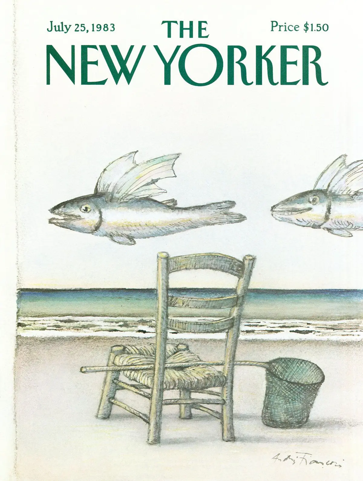 Обложка The New Yorker, 25 июля 1983, художник Андре Франсуа