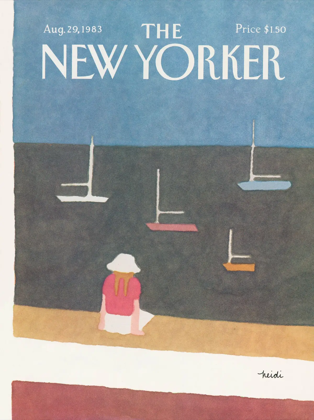 Обложка The New Yorker, 29 августа 1983, художник Хайди Гённель