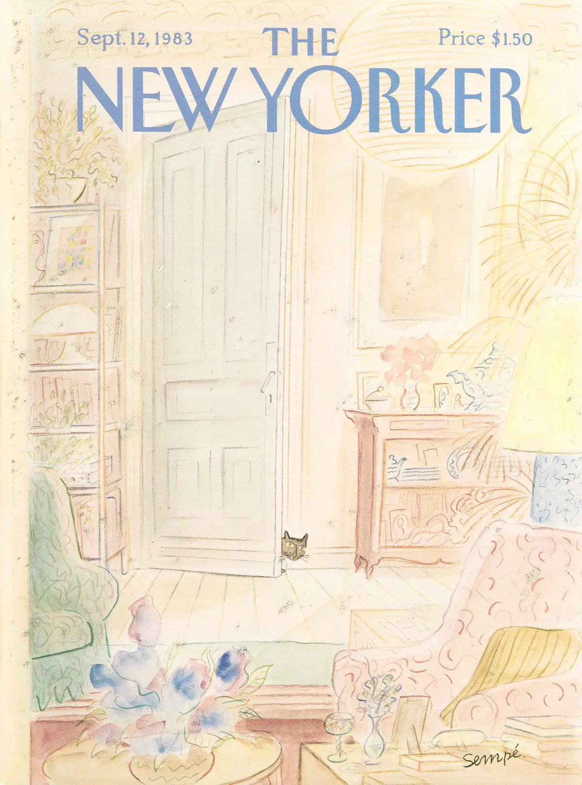 Обложка The New Yorker, 12 сентября 1983, художник Жан-Жак Сампе