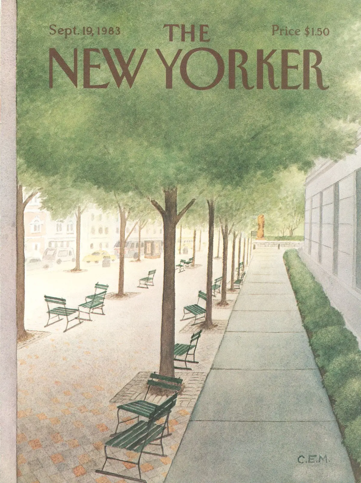 Обложка The New Yorker, 19 сентября 1983, художник Чарльз Э. Мартин