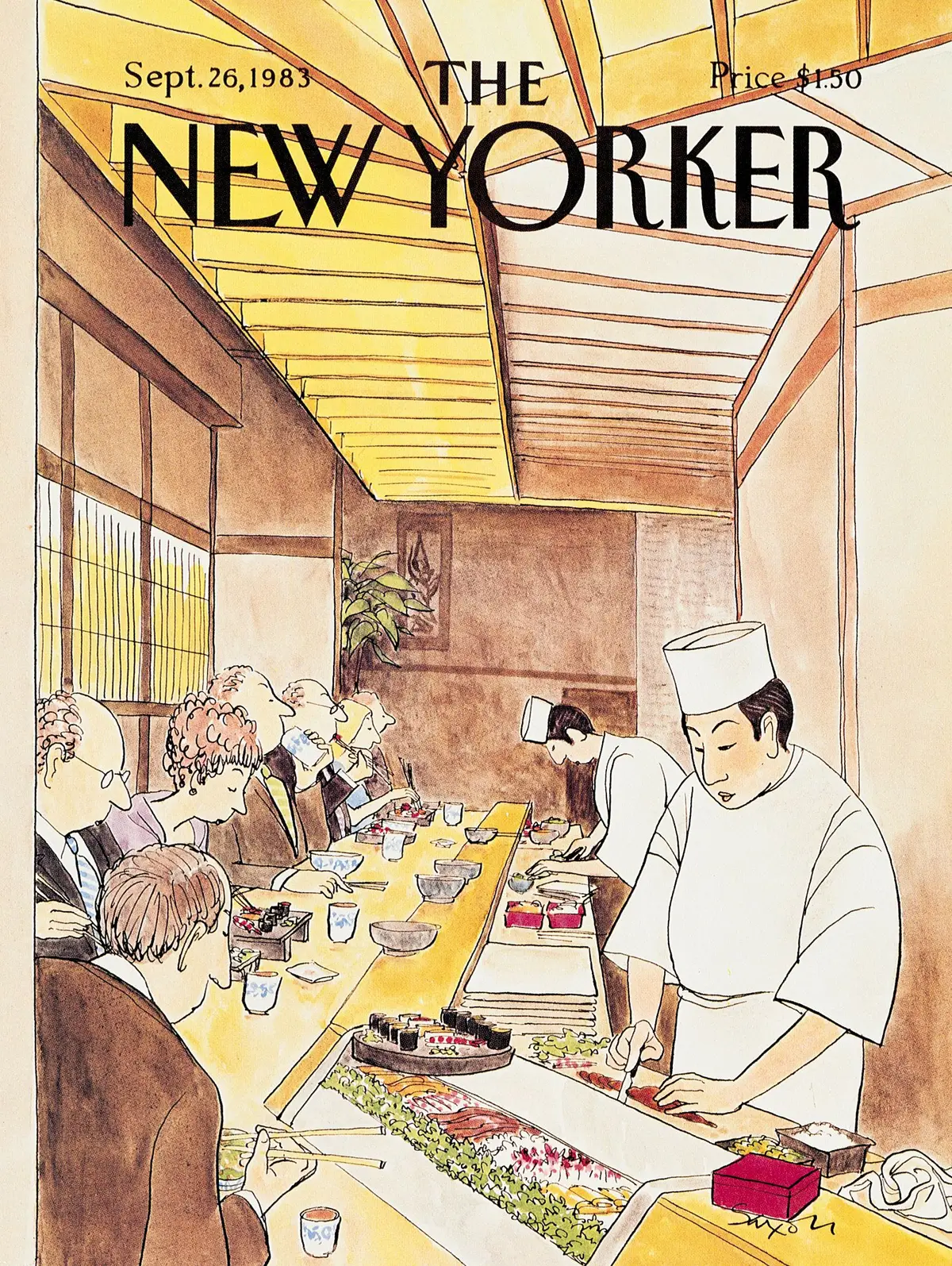Обложка The New Yorker, 26 сентября 1983, художник Чарльз Саксон