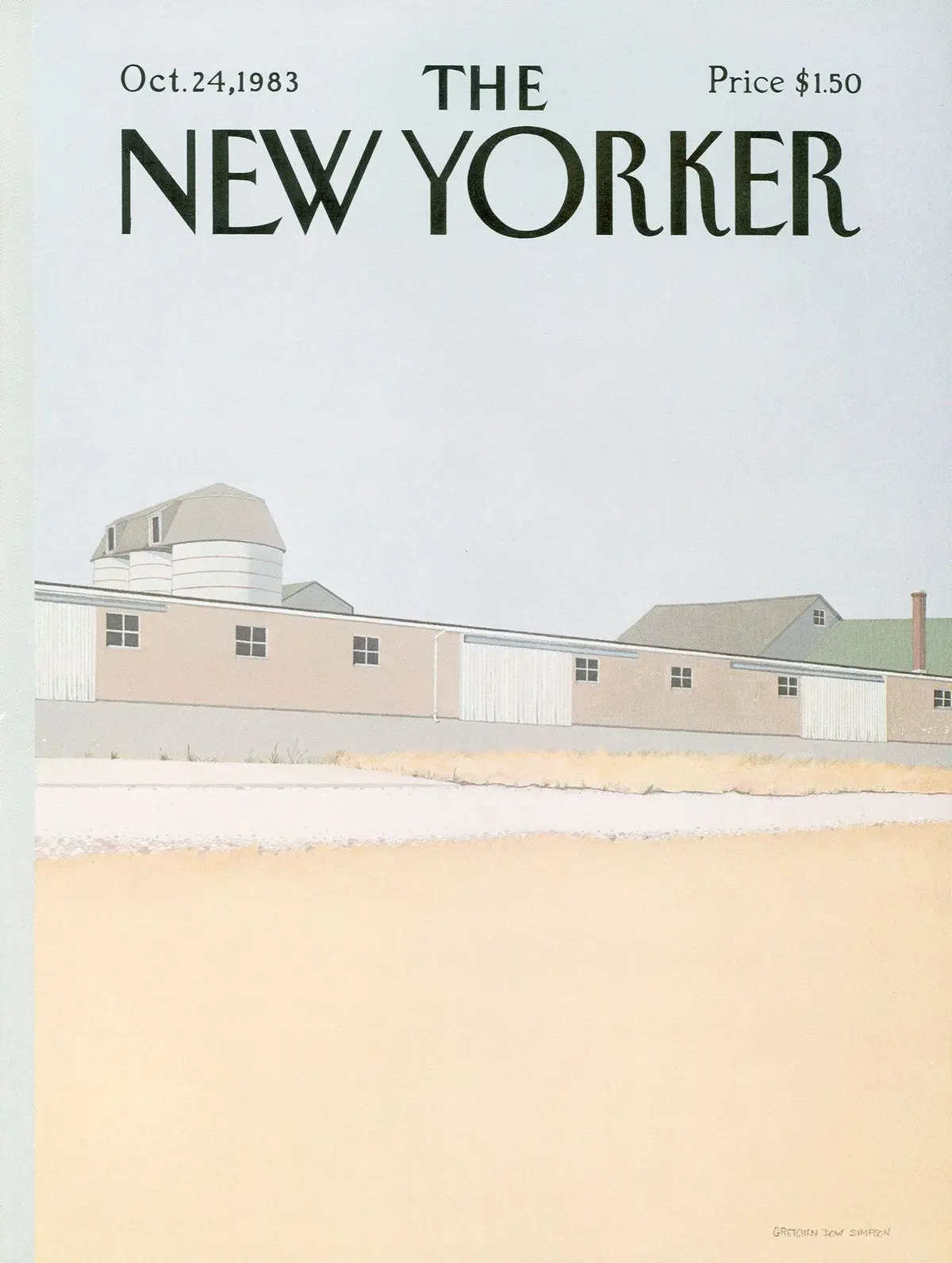 Обложка The New Yorker, 24 октября 1983, художник Гретхен Доу Симпсон