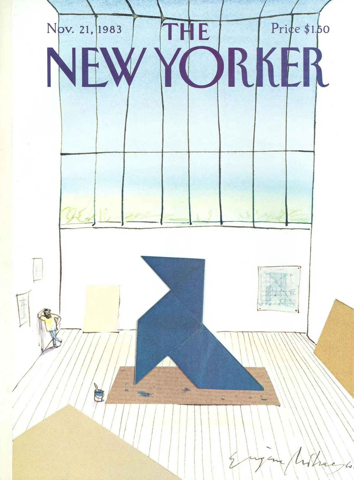 Обложка The New Yorker, 21 ноября 1983, художник Эжен Михаеско