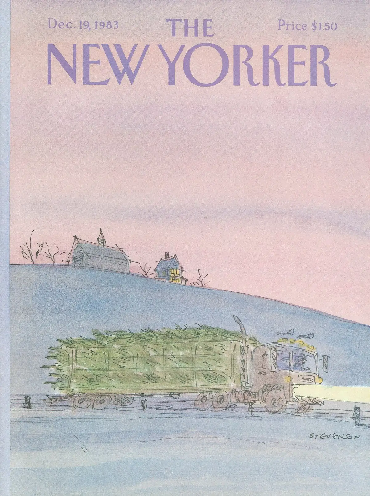 Обложка The New Yorker, 19 декабря 1983, художник Джеймс Стивенсон