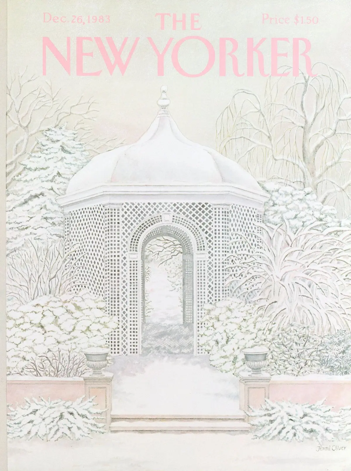 Обложка The New Yorker, 26 декабря 1983, художник Дженни Оливер