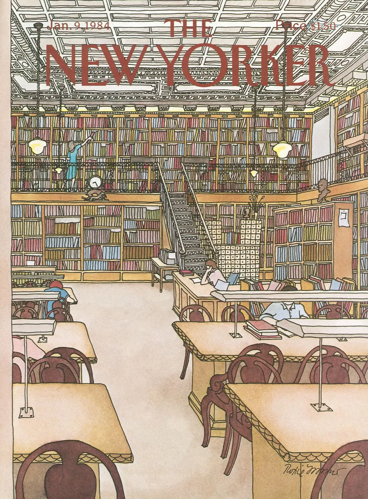 Обложка The New Yorker, 9 января 1984, художник Рокси Манро
