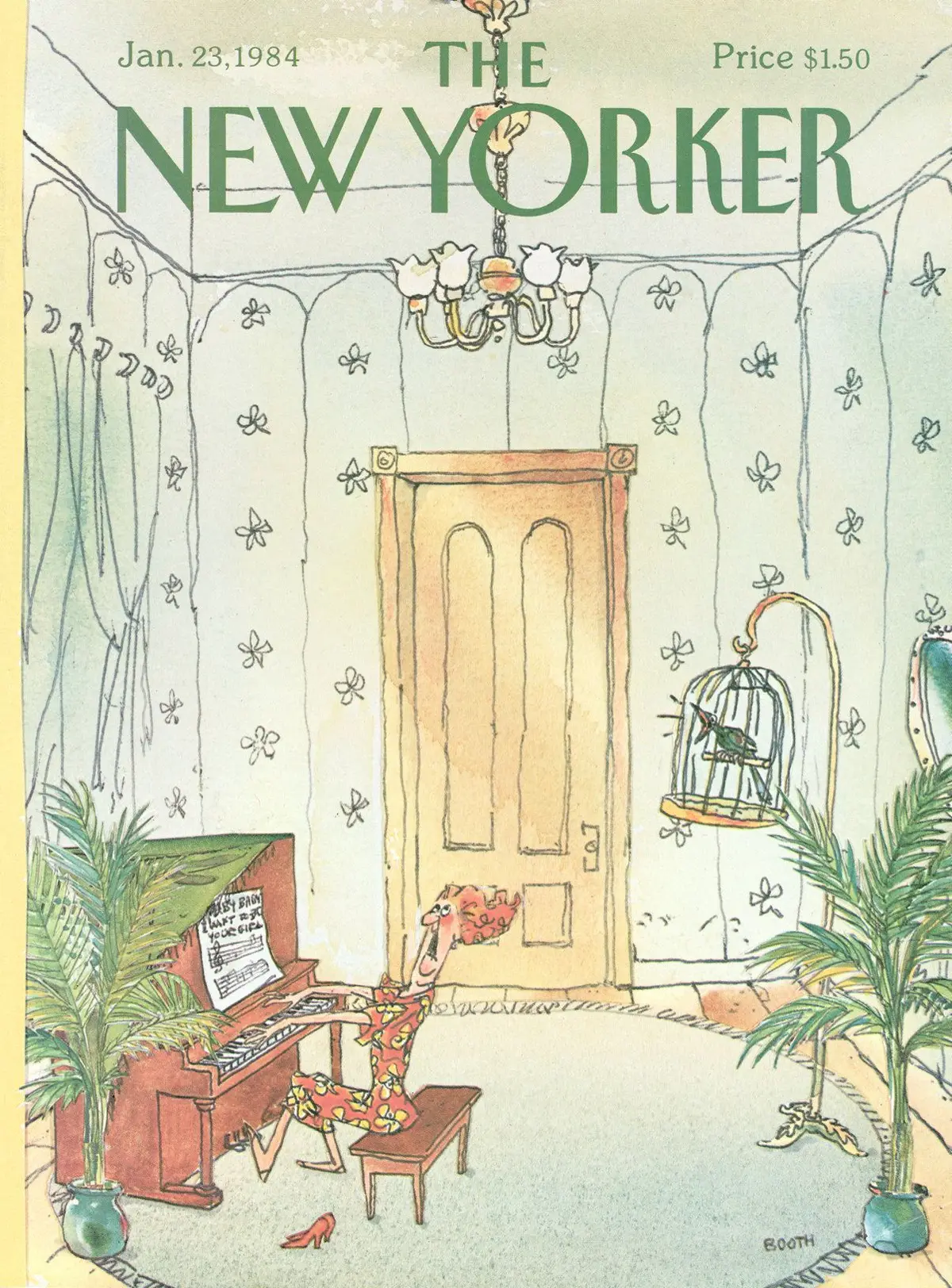 Обложка The New Yorker, 23 января 1984, художник Джордж Бут
