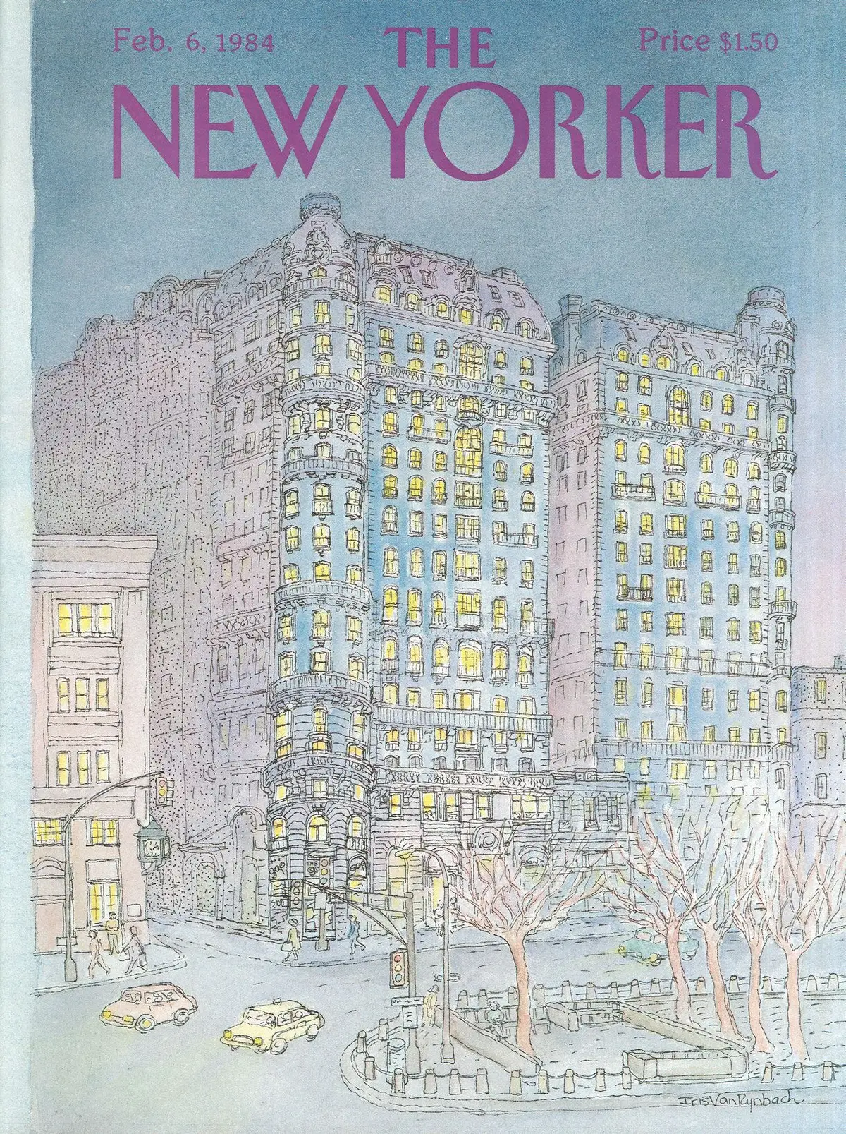 Обложка The New Yorker, 6 февраля 1984, художник Айрис Ван Райнбах