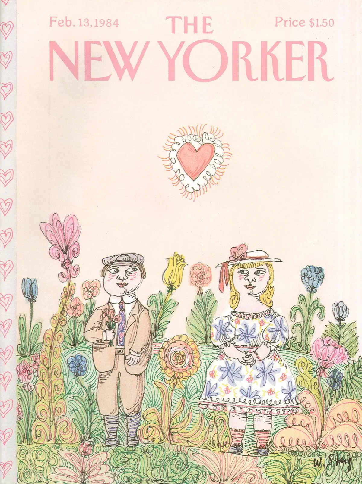 Обложка The New Yorker, 13 февраля 1984, художник Уильям Стейг