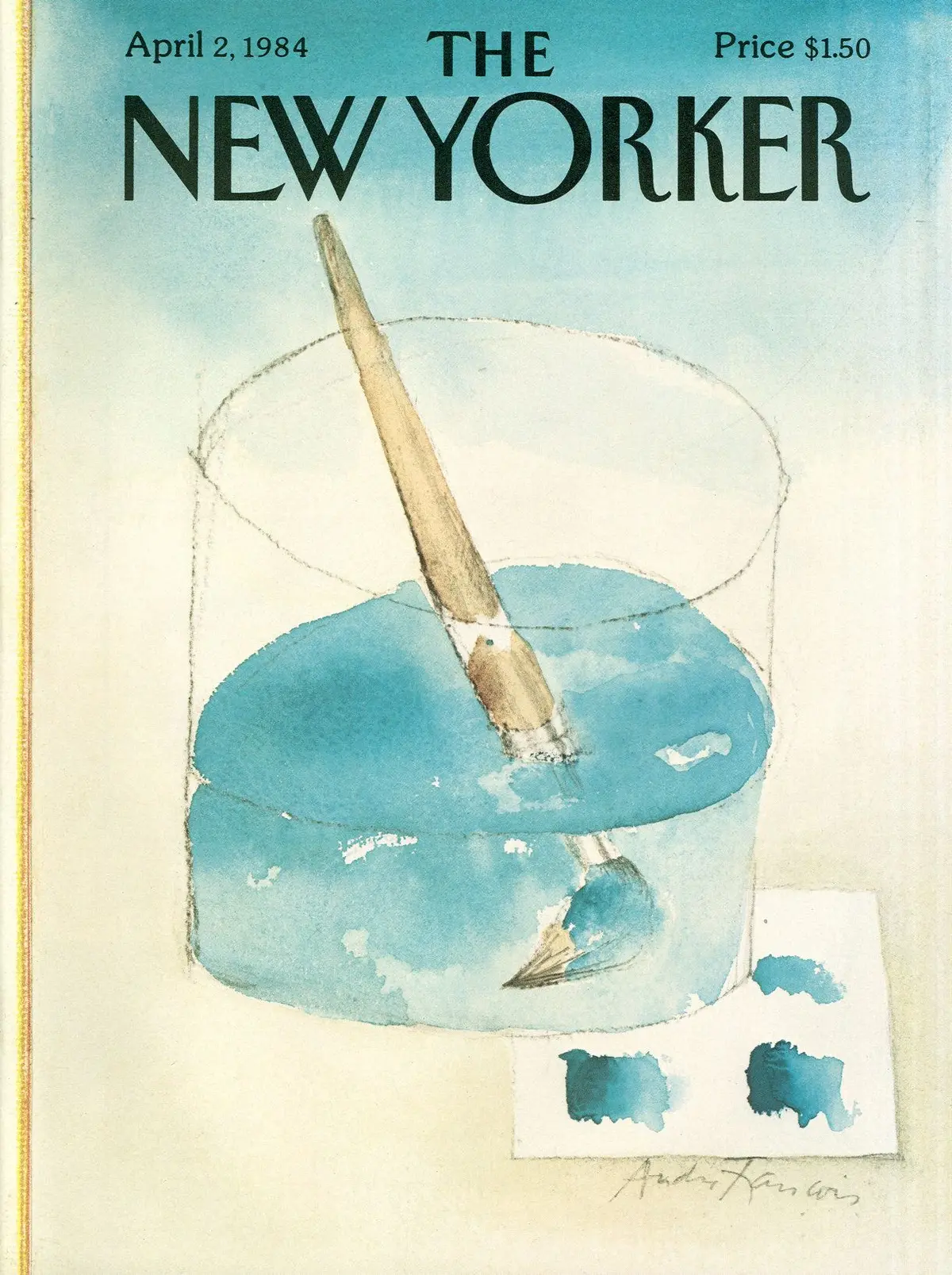 Обложка The New Yorker, 2 апреля 1984, художник Андре Франсуа