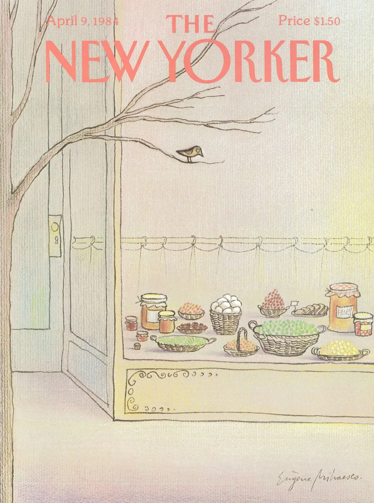 Обложка The New Yorker, 9 апреля 1984, художник Эжен Михаеско