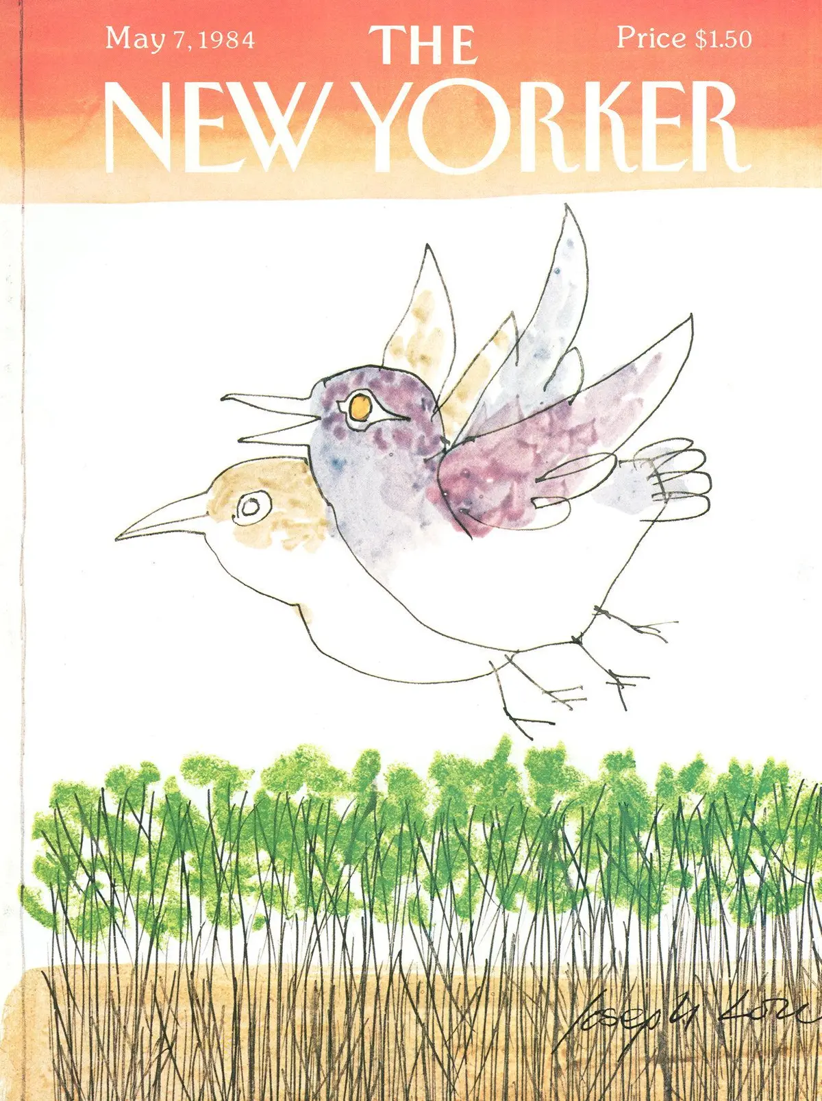 Обложка The New Yorker, 7 мая 1984, художник Джозеф Лоу