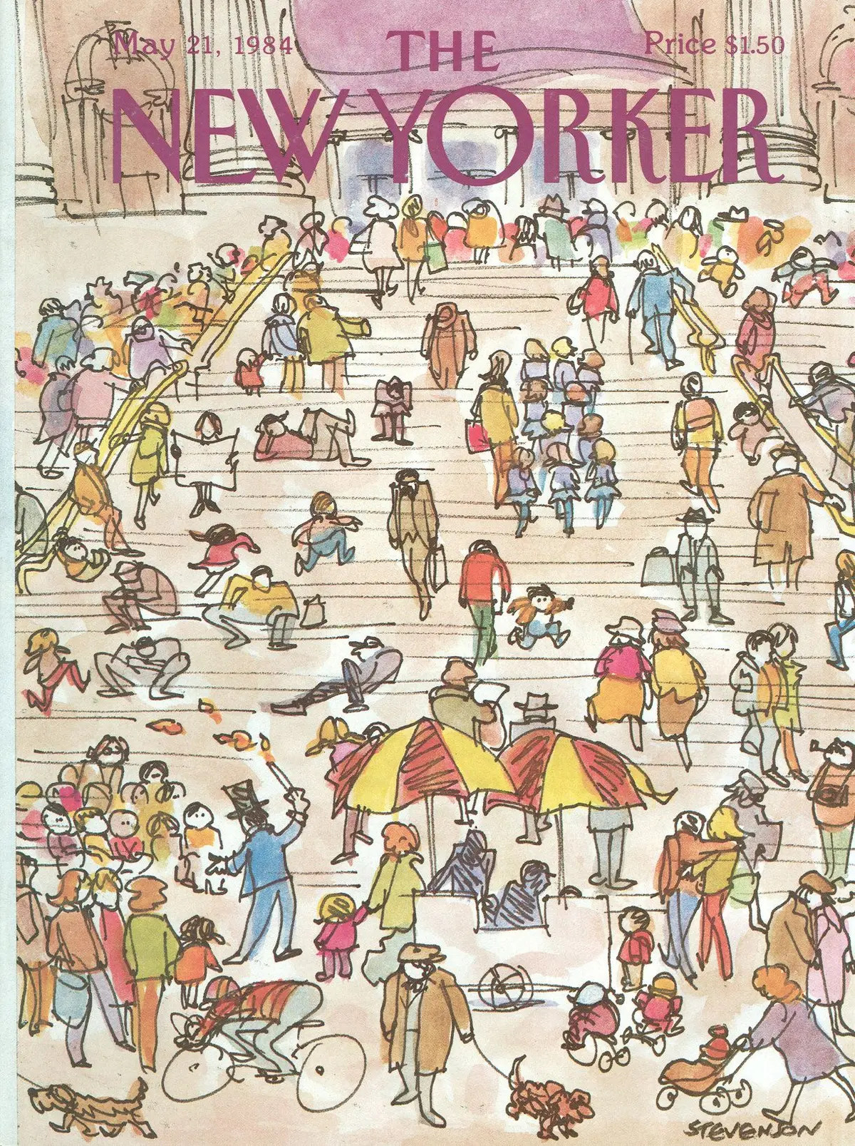 Обложка The New Yorker, 21 мая 1984, художник Джеймс Стивенсон