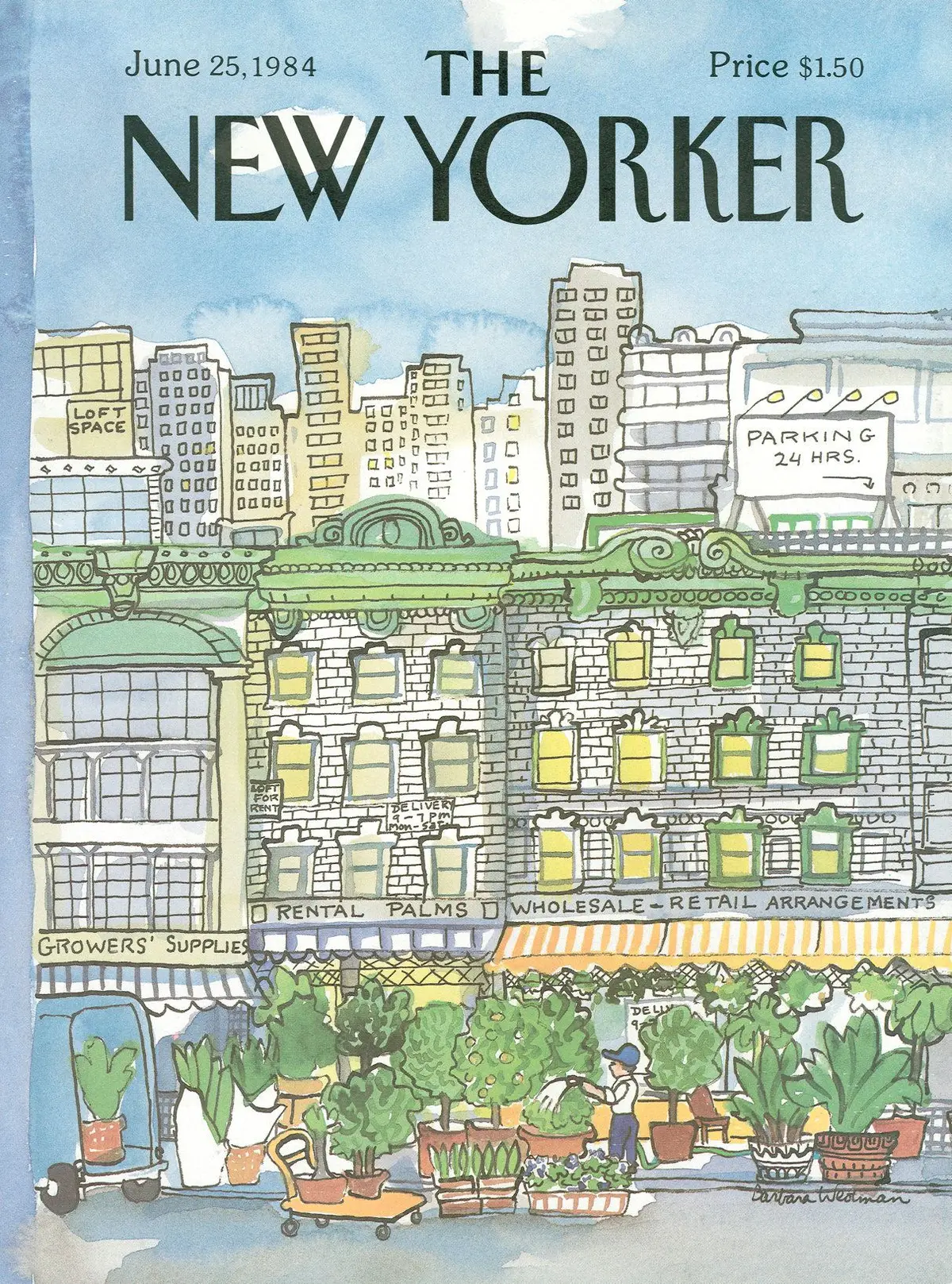 Обложка The New Yorker, 25 июня 1984, художник Барбара Уэстман