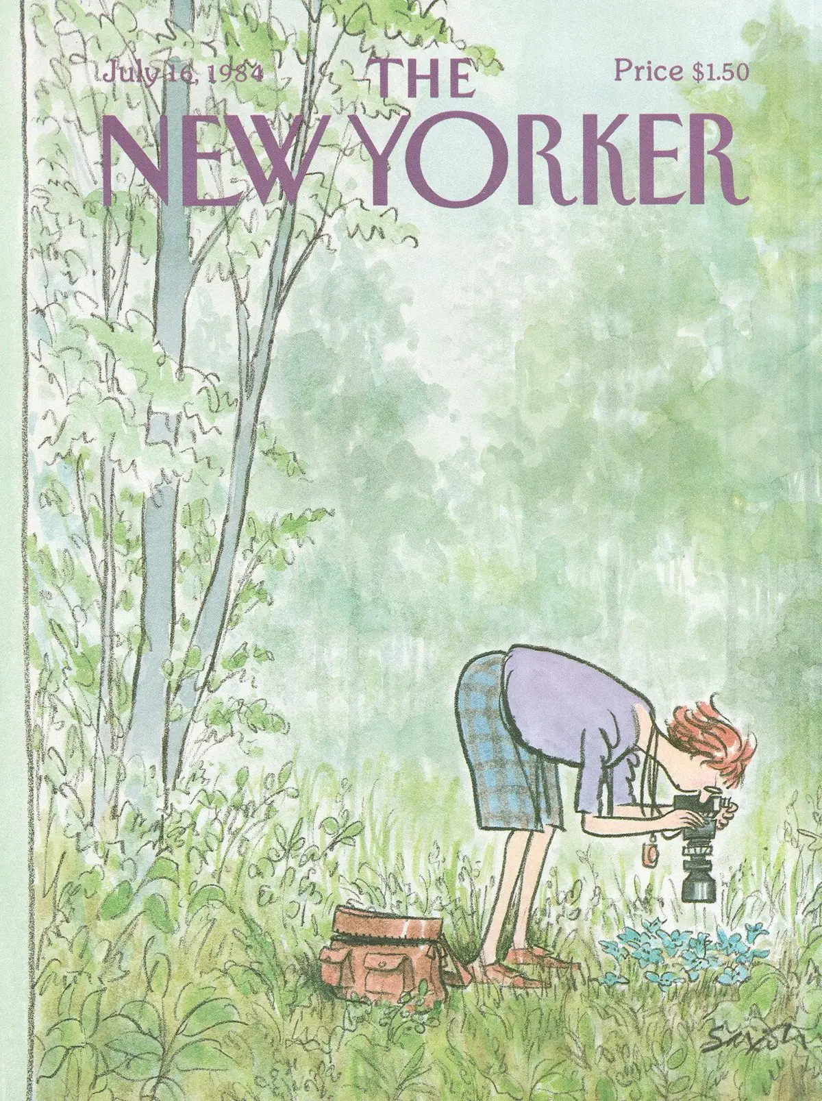 Обложка The New Yorker, 16 июля 1984, художник Чарльз Саксон