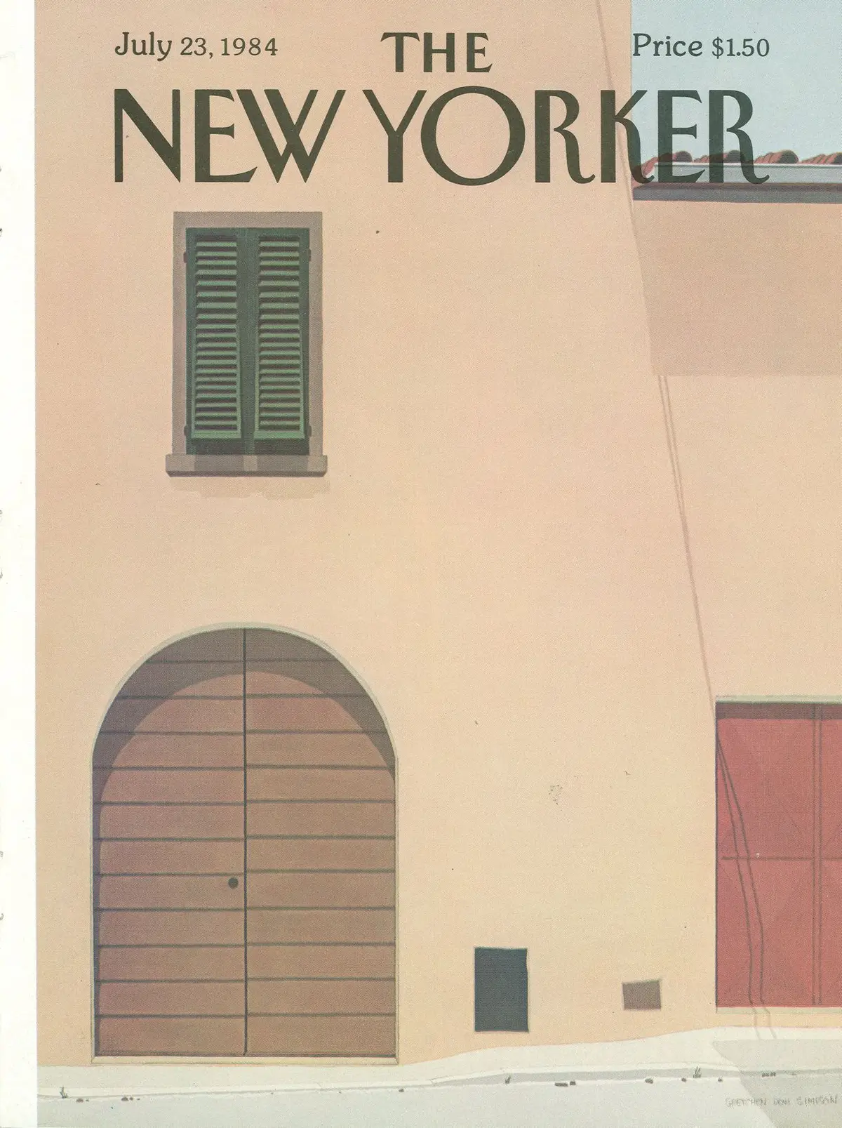 Обложка The New Yorker, 23 июля 1984, художник Гретхен Доу Симпсон