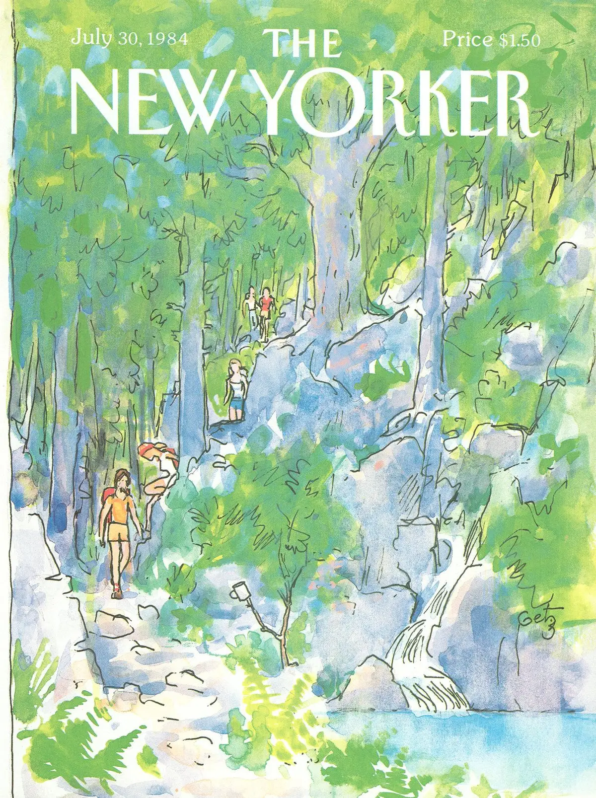 Обложка The New Yorker, 30 июля 1984, художник Артур Гетц