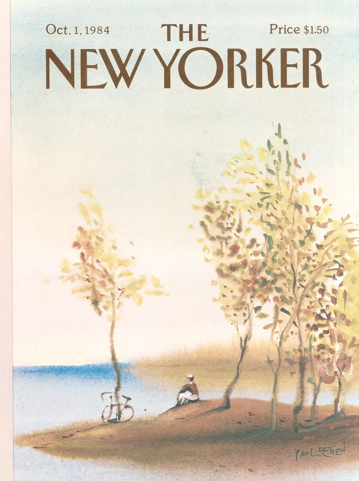 Обложка The New Yorker, 1 октября 1984, художник Пол Деген
