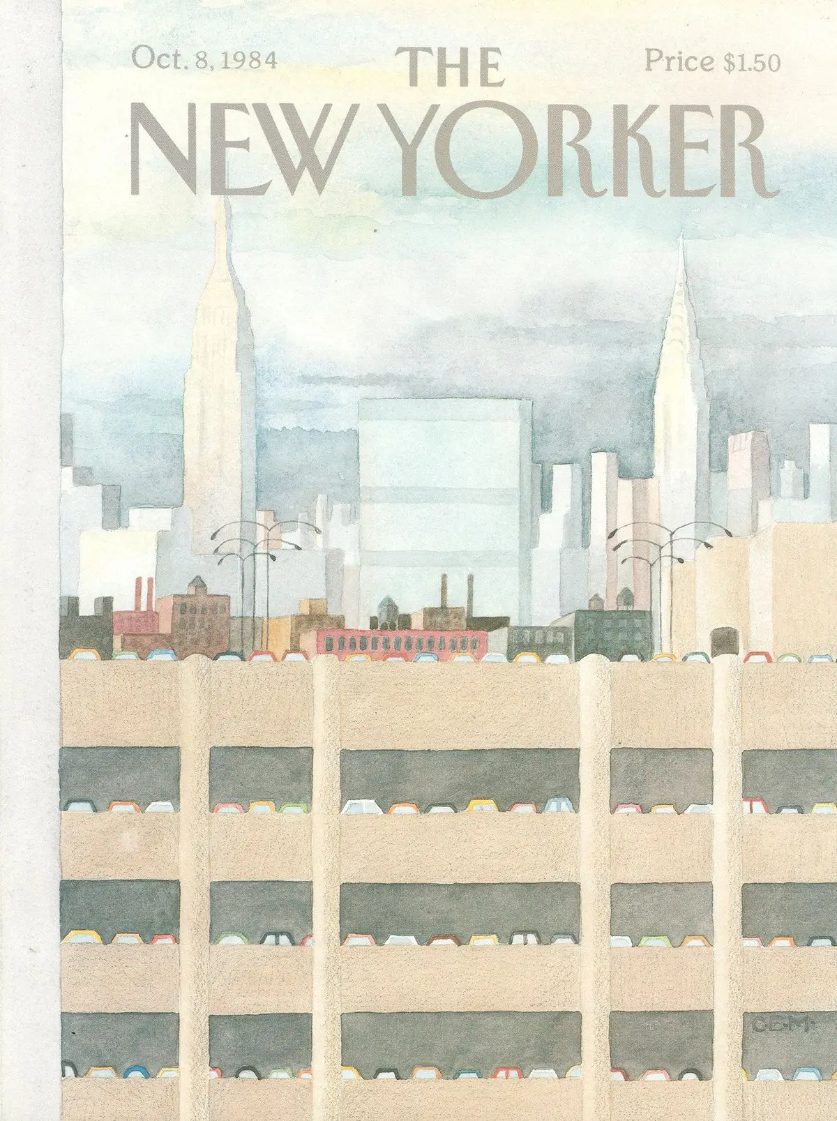 Обложка The New Yorker, 8 октября 1984, художник Чарльз Э. Мартин