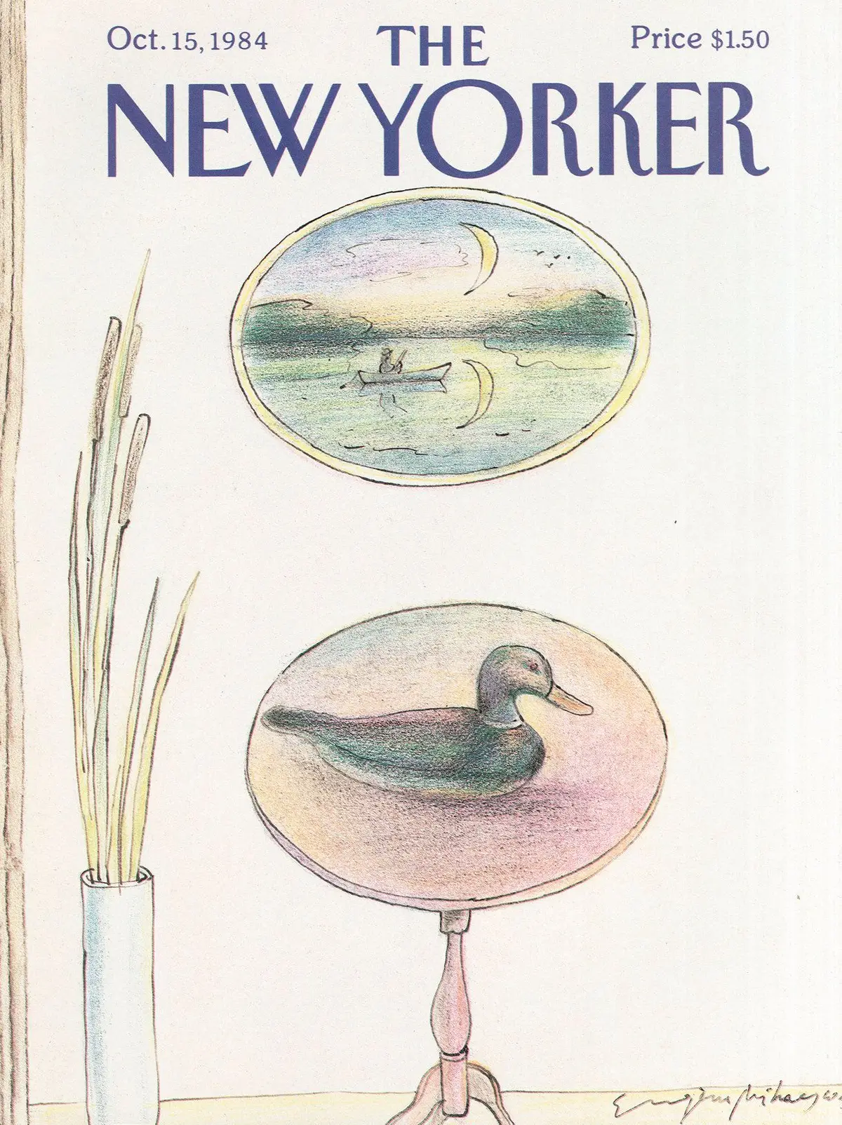 Обложка The New Yorker, 15 октября 1984, художник Эжен Михаеско