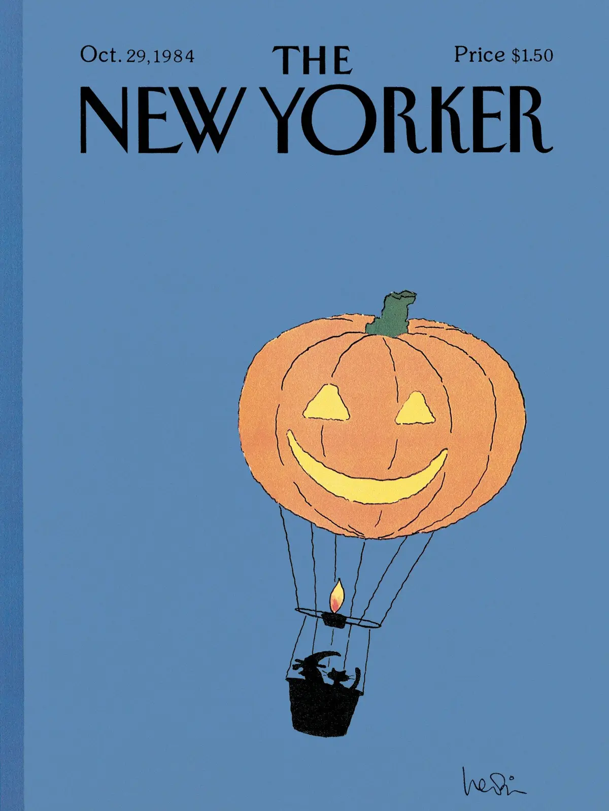 Обложка The New Yorker, 29 октября 1984, художник Арни Левин