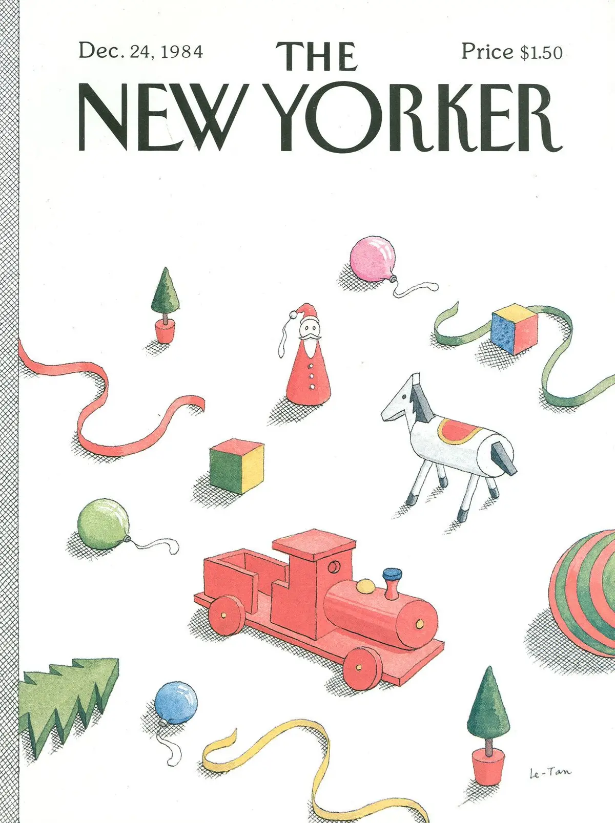 Обложка The New Yorker, 24 декабря 1984, художник Пьер Ле-Тан