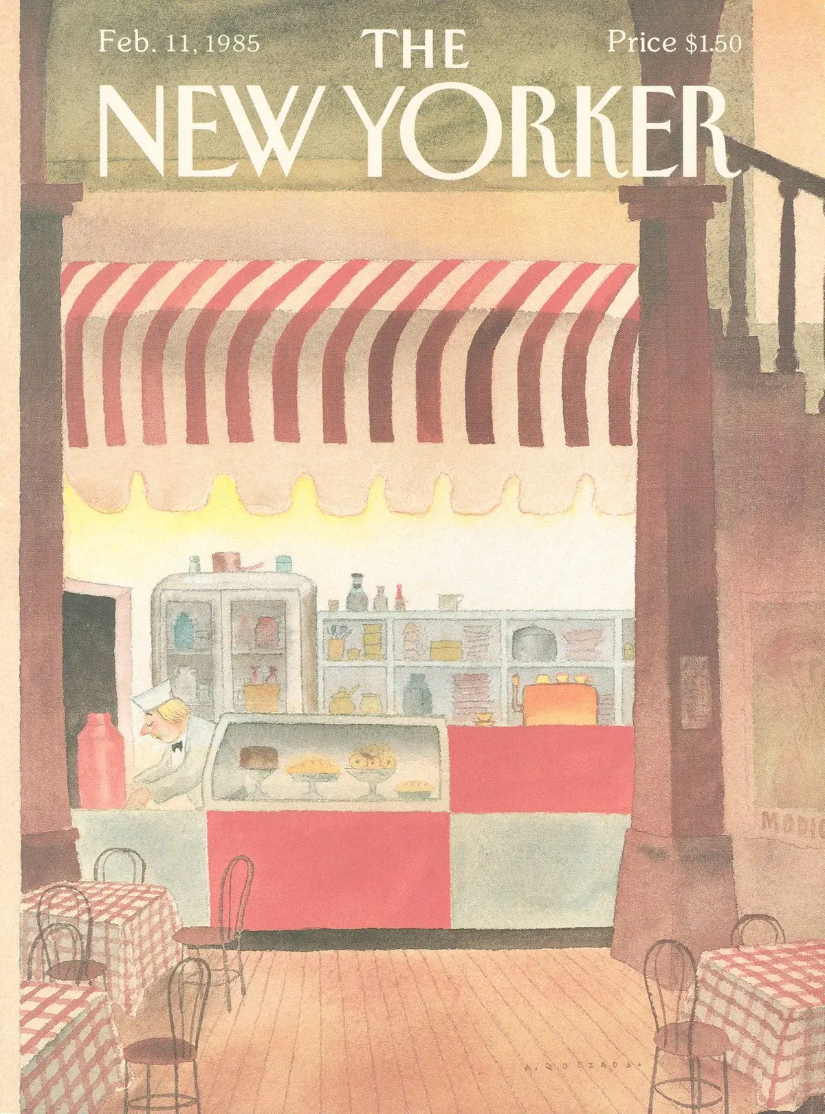 Обложка The New Yorker, 11 февраля 1985, художник Абель Кесада