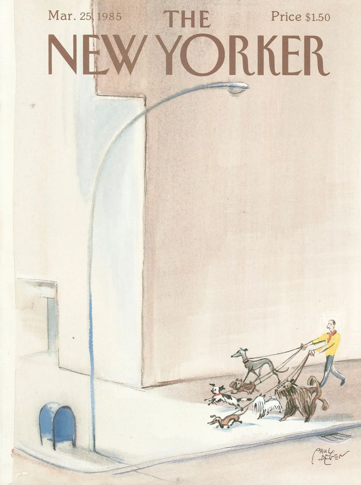 Обложка The New Yorker, 25 марта 1985, художник Пол Деген