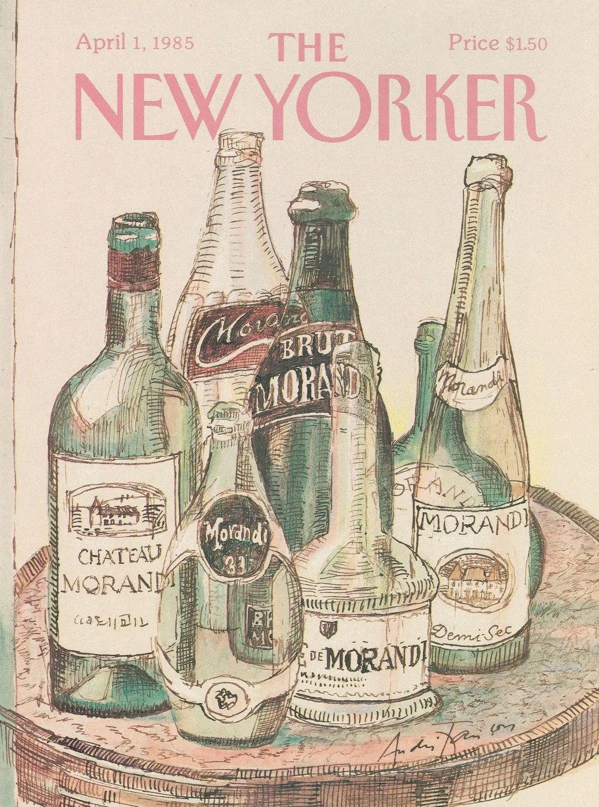 Обложка The New Yorker, 1 апреля 1985, художник Андре Франсуа