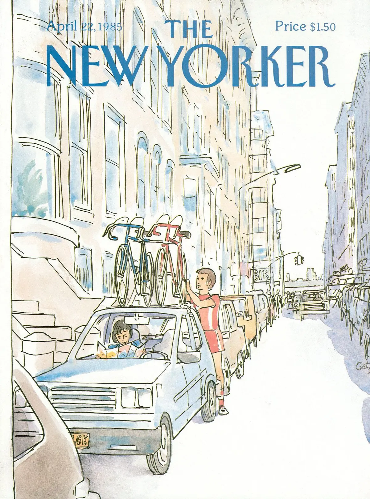 Обложка The New Yorker, 22 апреля 1985, художник Артур Гетц