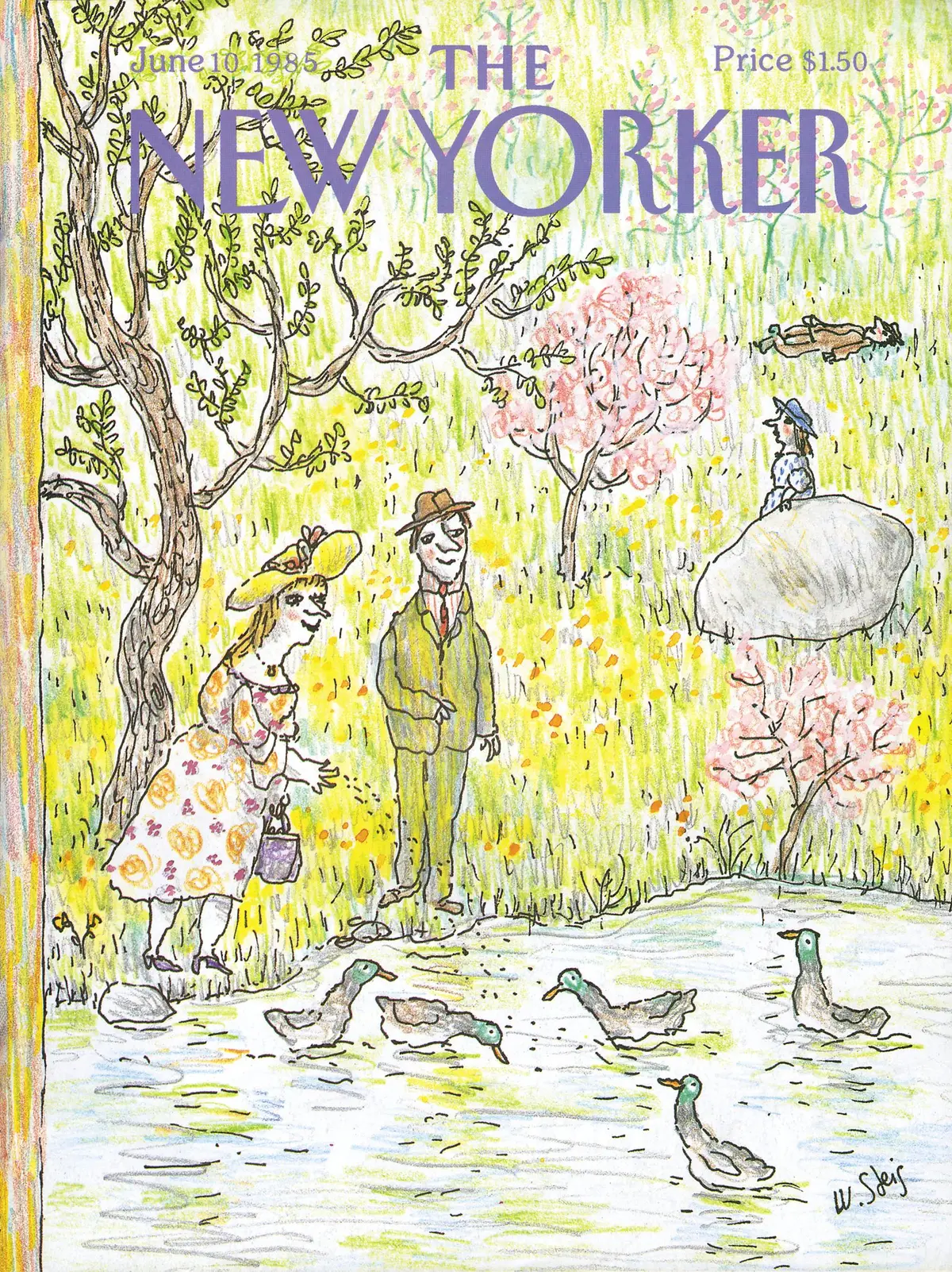 Обложка The New Yorker, 10 июня 1985, художник Уильям Стейг