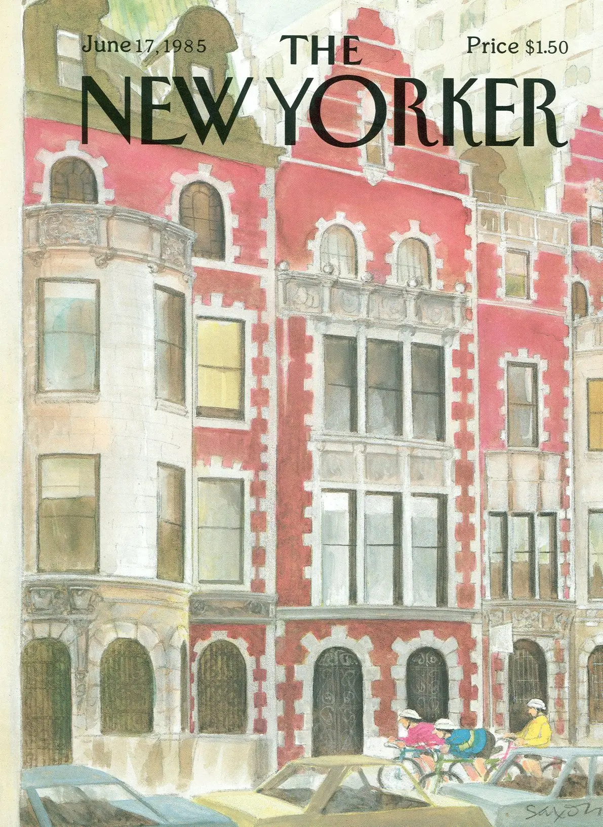 Обложка The New Yorker, 17 июня 1985, художник Чарльз Саксон