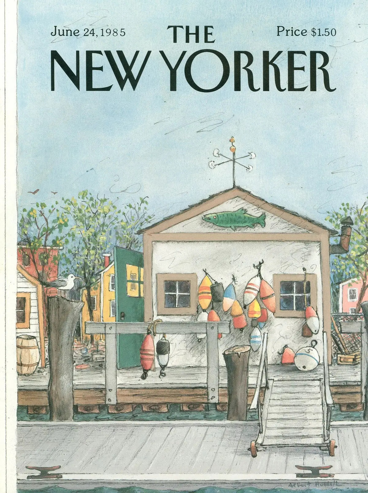 Обложка The New Yorker, 24 июня 1985, художник Альберт Хаббелл