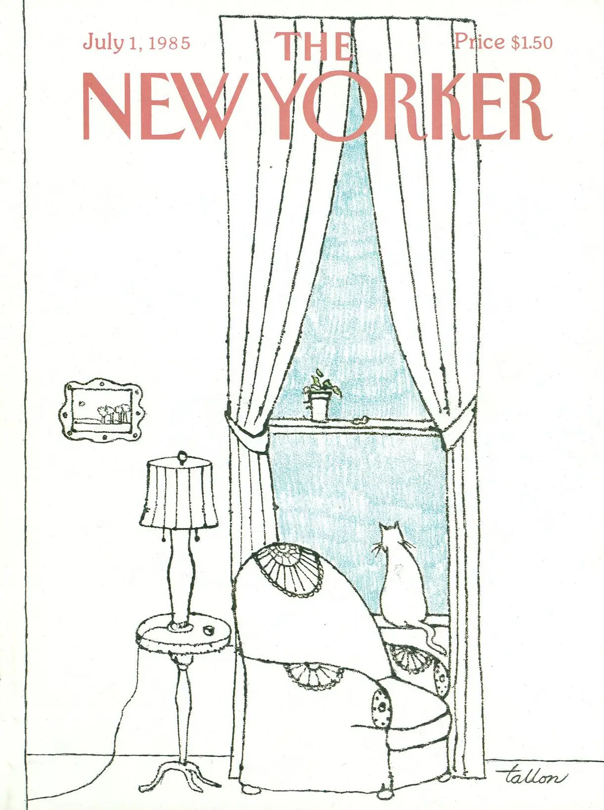 Обложка The New Yorker, 1 июля 1985, художник Роберт Таллон