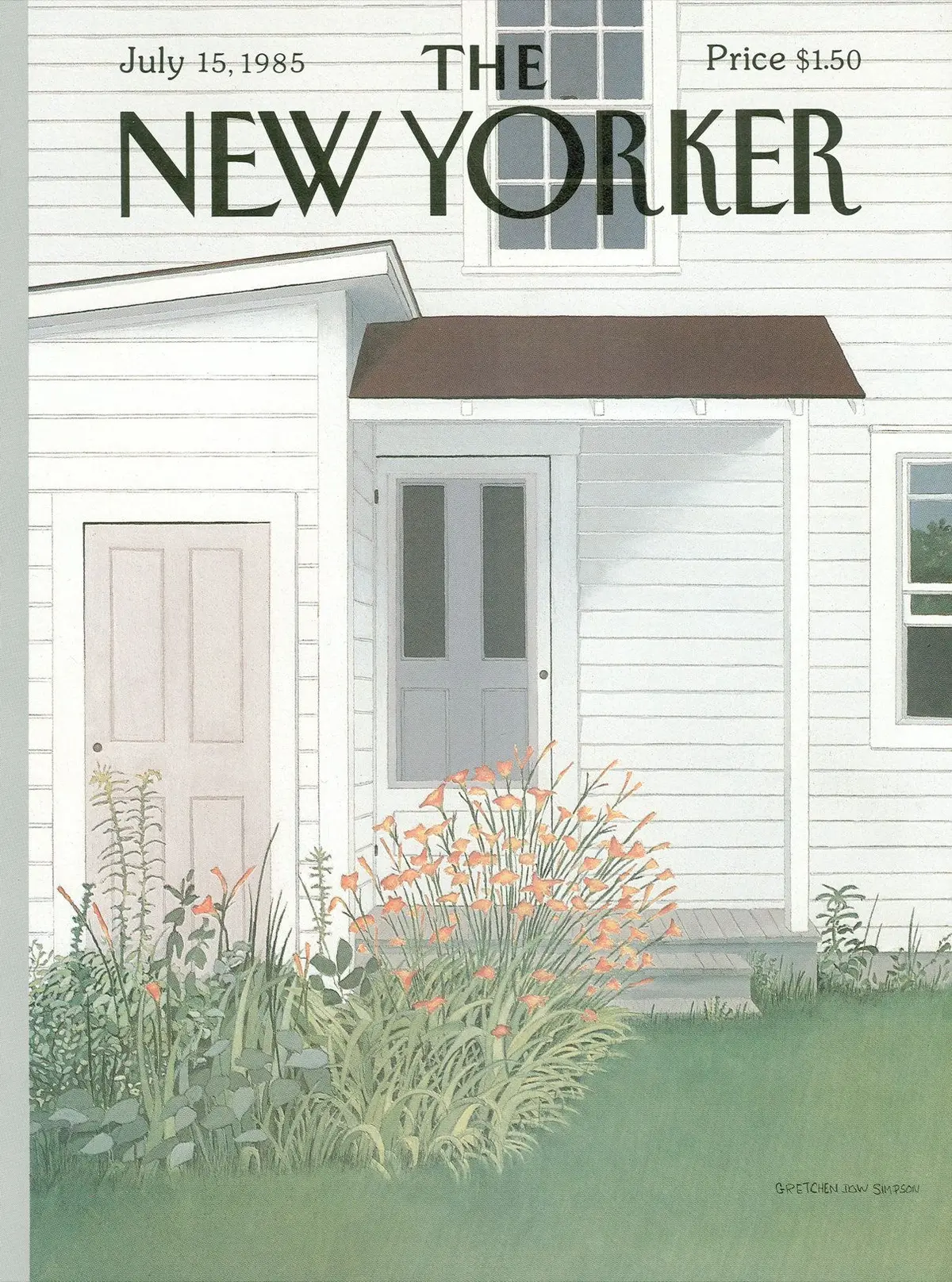 Обложка The New Yorker, 15 июля 1985, художник Гретхен Доу Симпсон