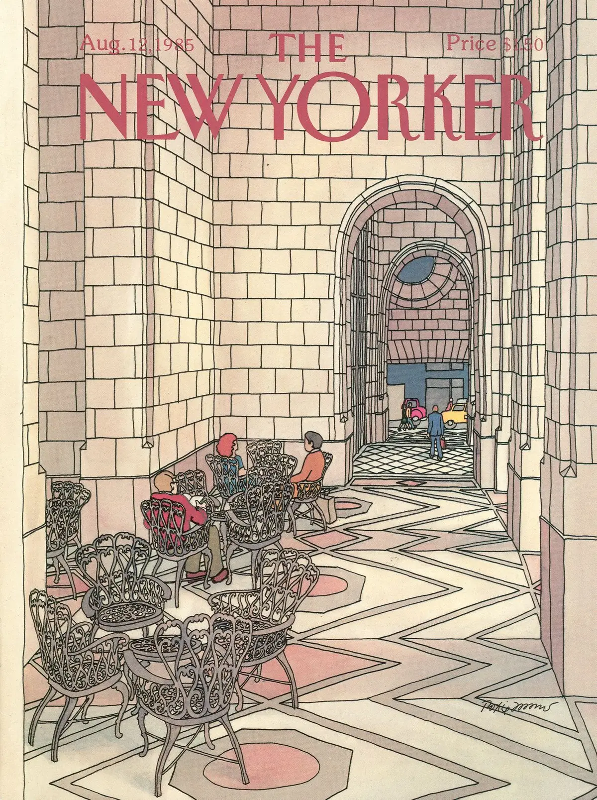 Обложка The New Yorker, 12 августа 1985, художник Рокси Манро