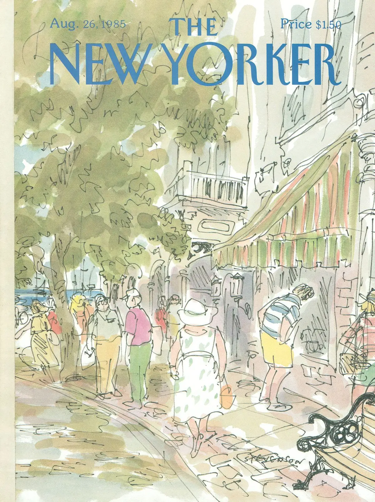 Обложка The New Yorker, 26 августа 1985, художник Джеймс Стивенсон