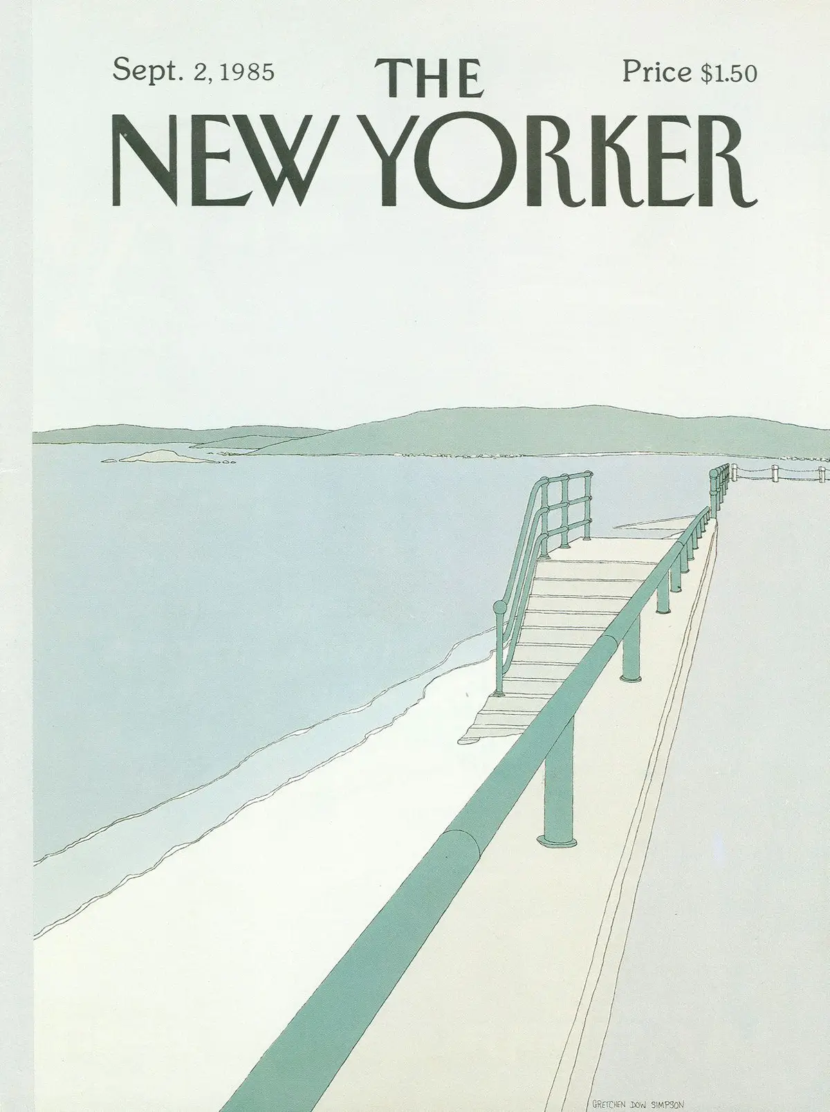 Обложка The New Yorker, 2 сентября 1985, художник Гретхен Доу Симпсон