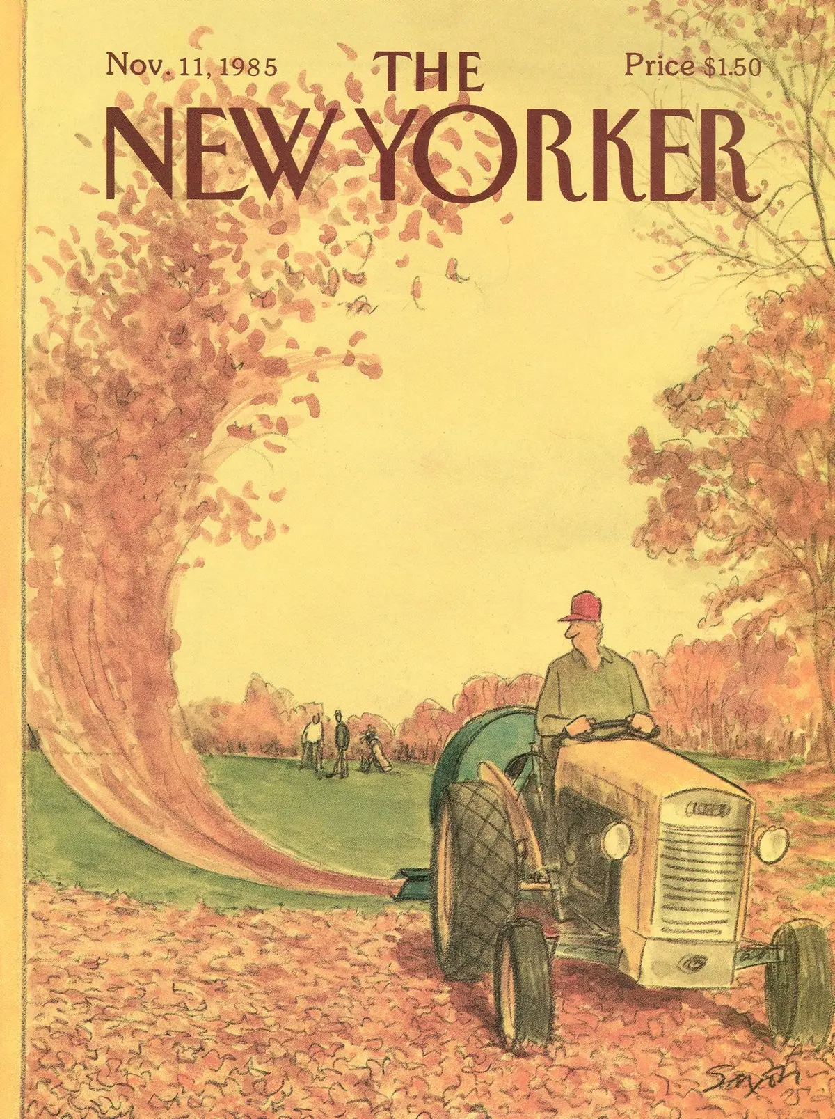 Обложка The New Yorker, 11 ноября 1985, художник Чарльз Саксон