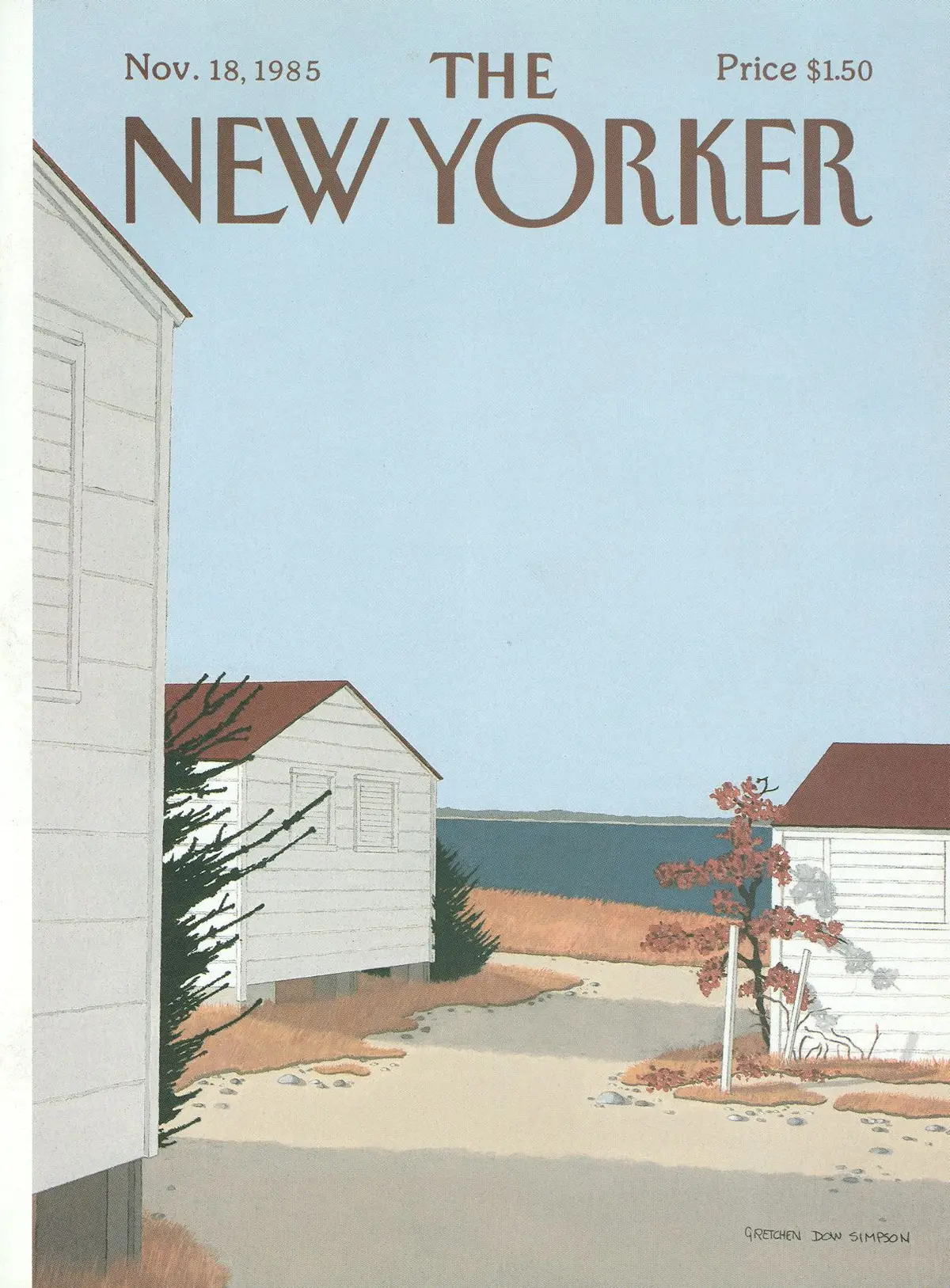 Обложка The New Yorker, 18 ноября 1985, художник Гретхен Доу Симпсон