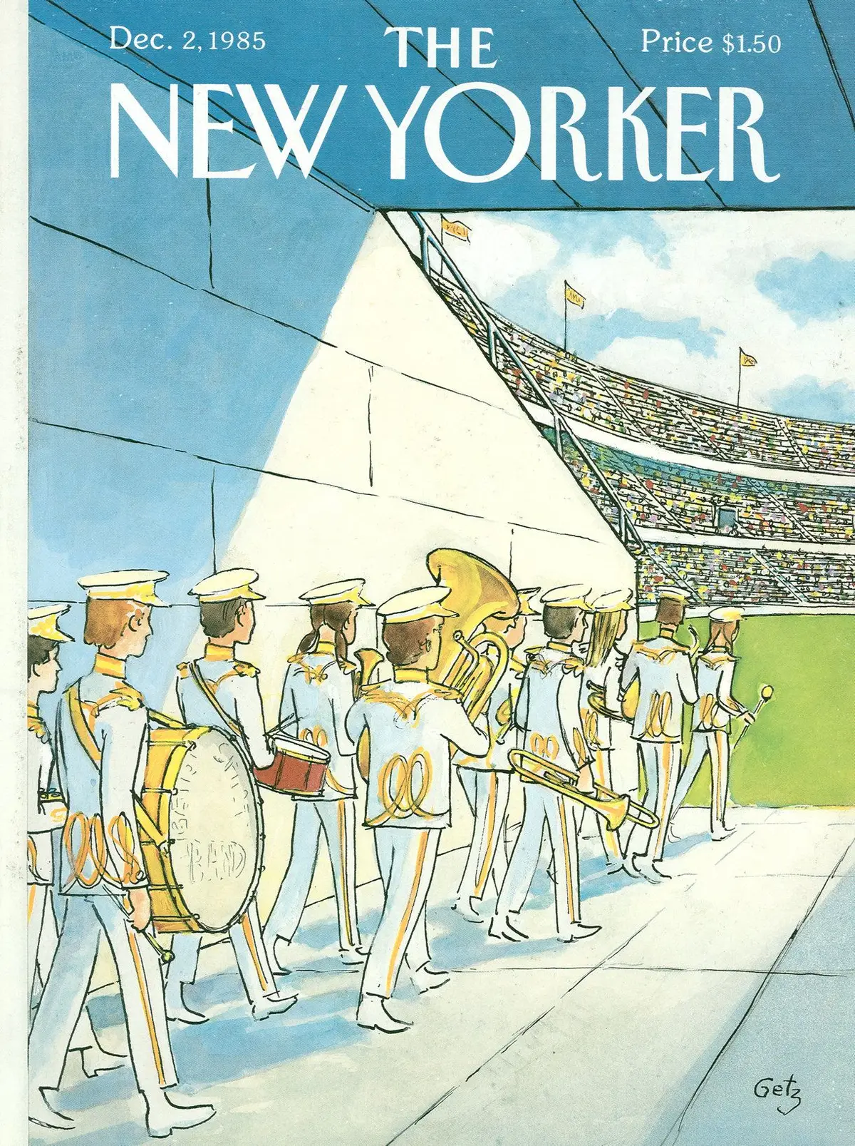 Обложка The New Yorker, 2 декабря 1985, художник Артур Гетц