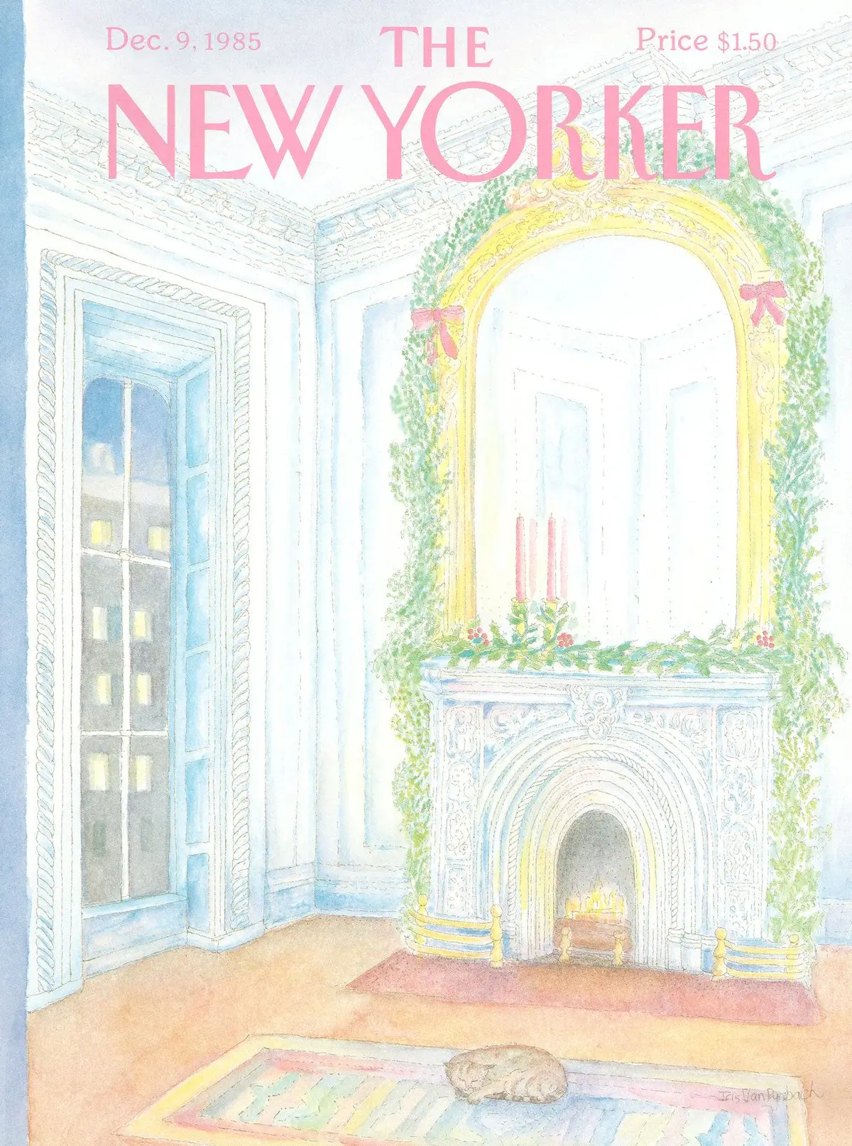 Обложка The New Yorker, 9 декабря 1985, художник Айрис Ван Райнбах