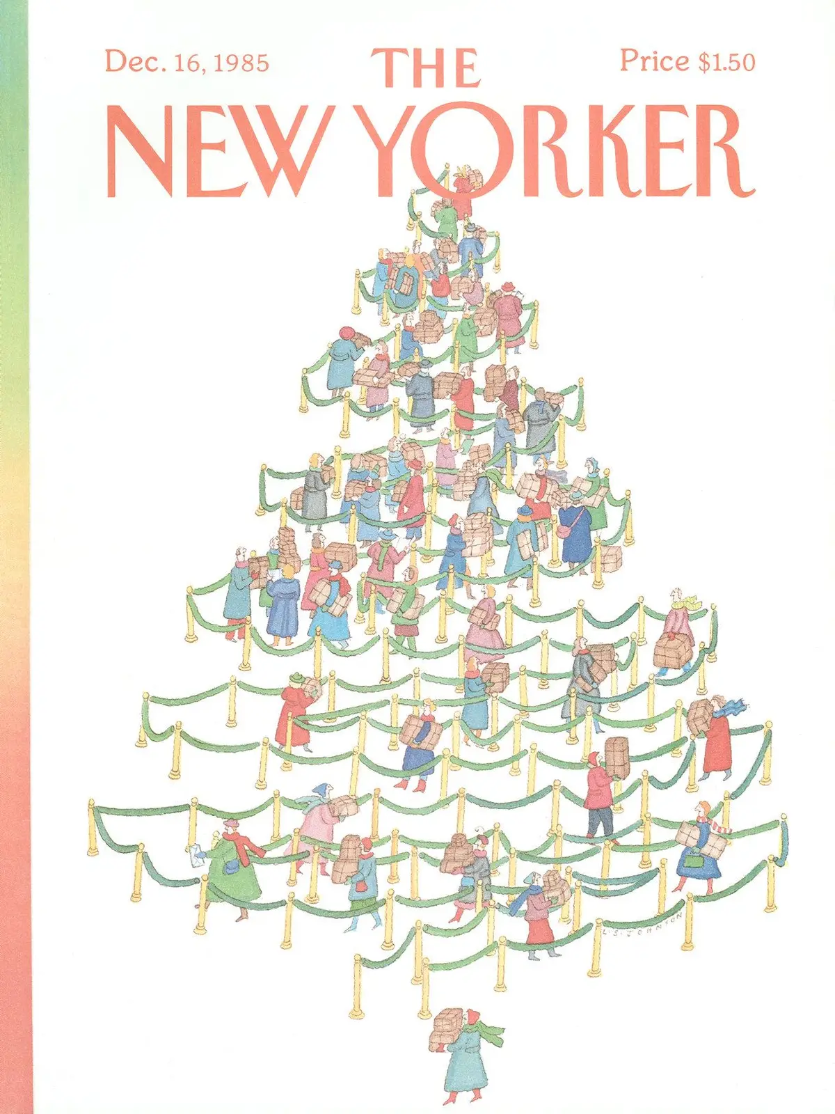 Обложка The New Yorker, 16 декабря 1985, художник Лонни Сью Джонсон