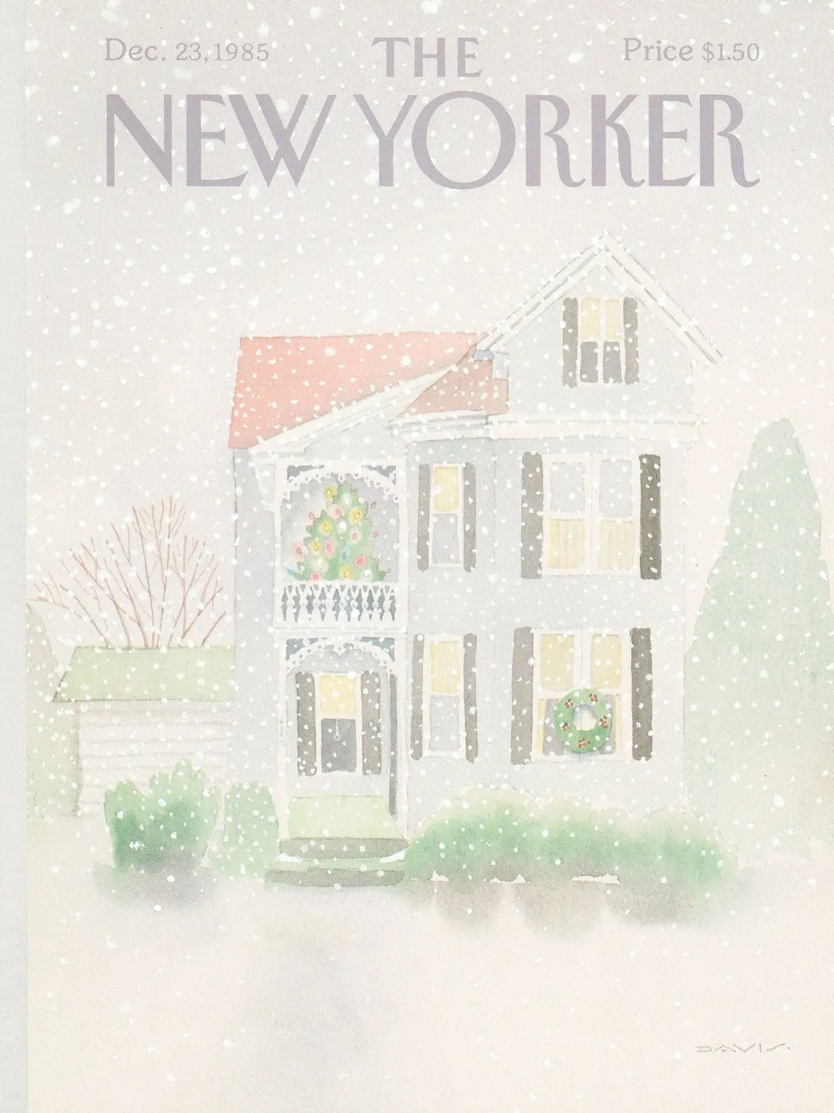 Обложка The New Yorker, 23 декабря 1985, художник Сьюзен Дэвис