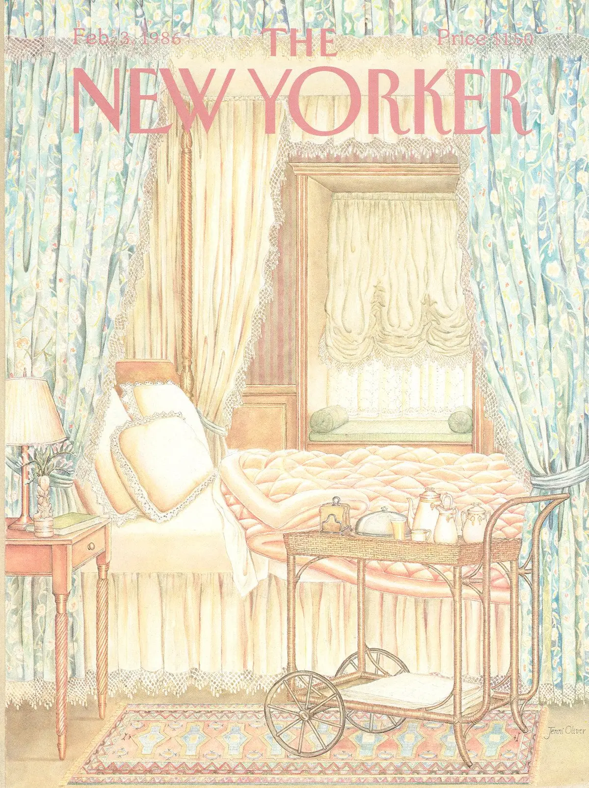 Обложка The New Yorker, 3 февраля 1986, художник Дженни Оливер