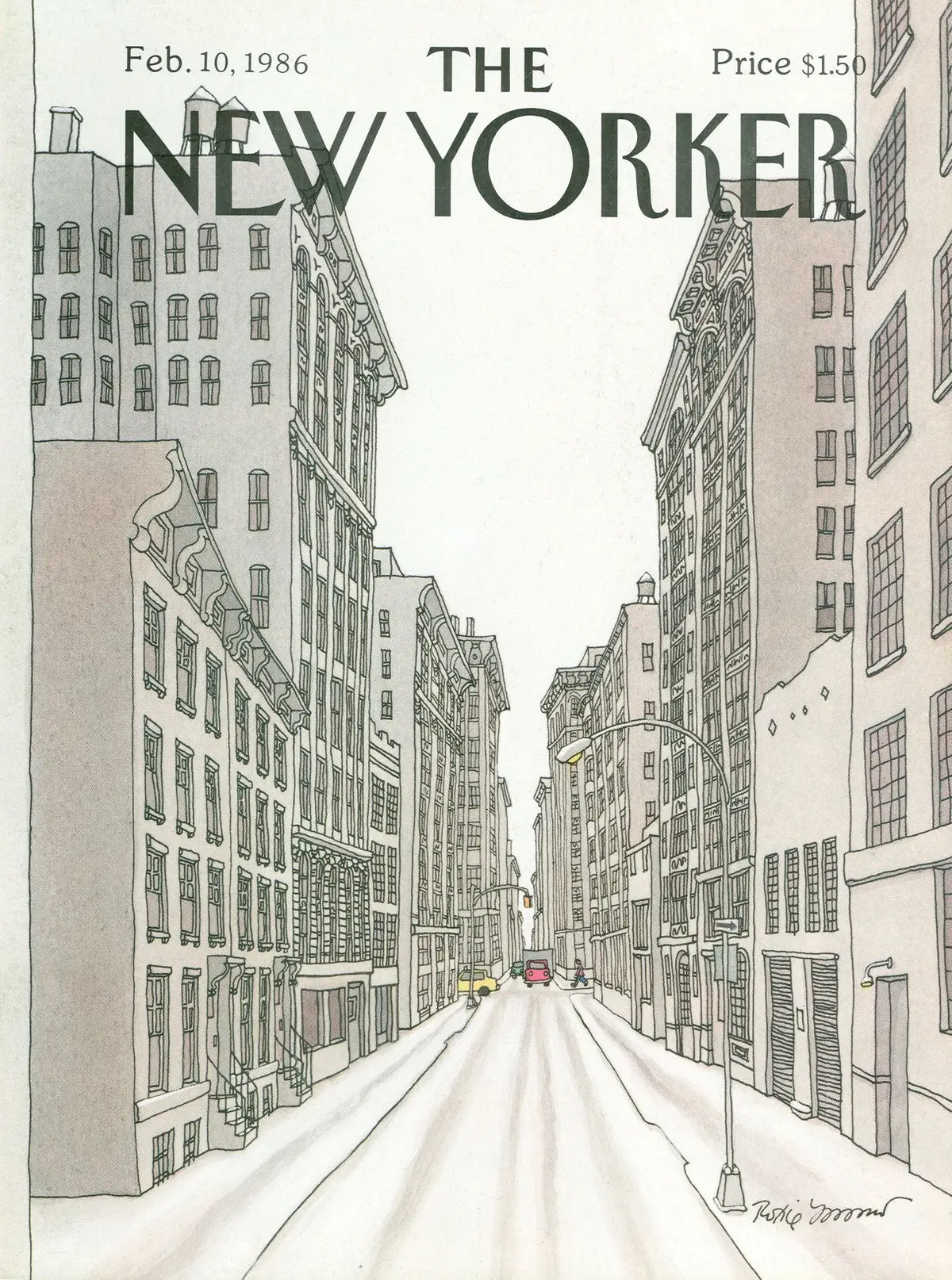 Обложка The New Yorker, 10 февраля 1986, художник Рокси Манро